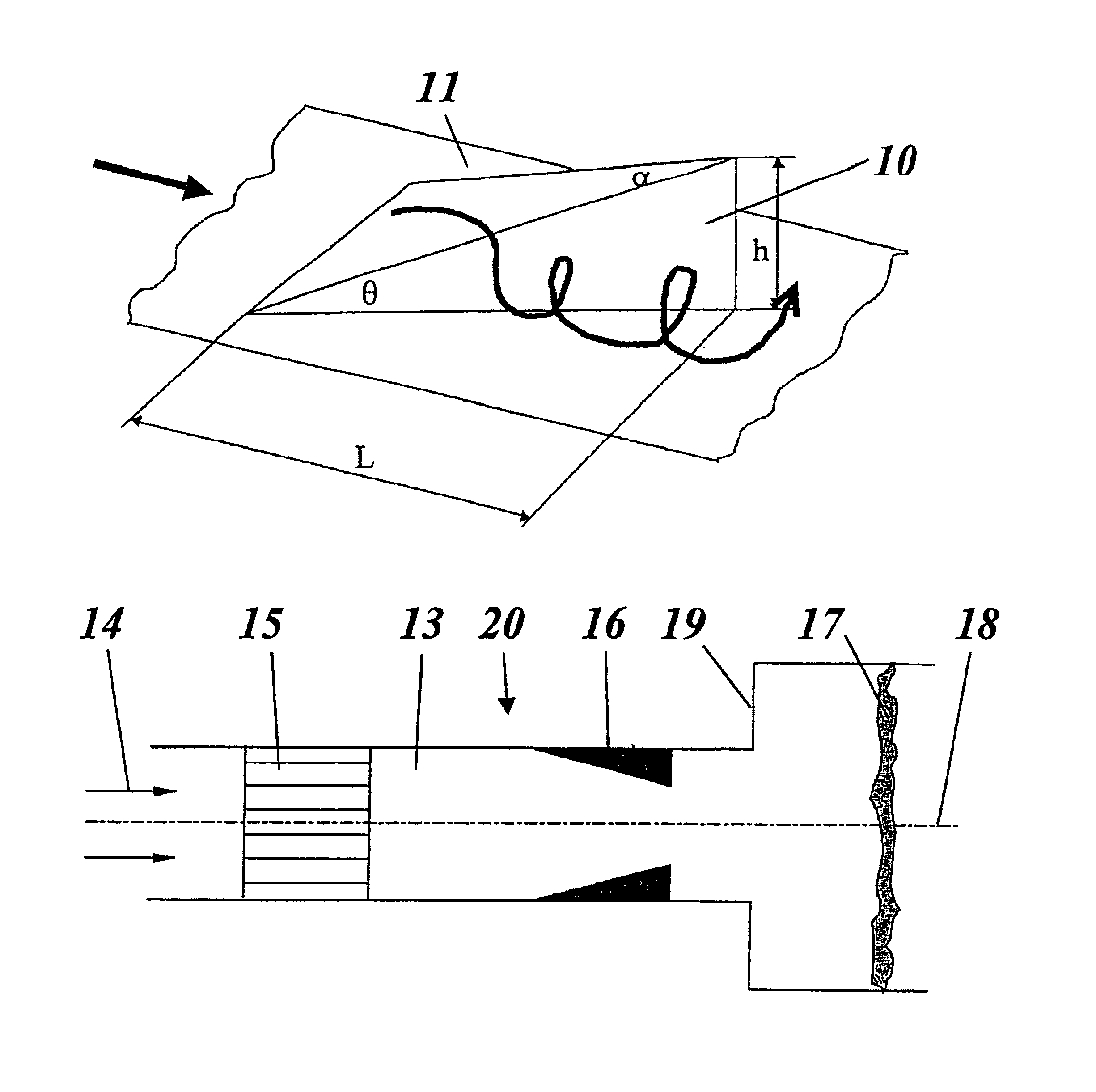 Combustion method and burner for carrying out the method
