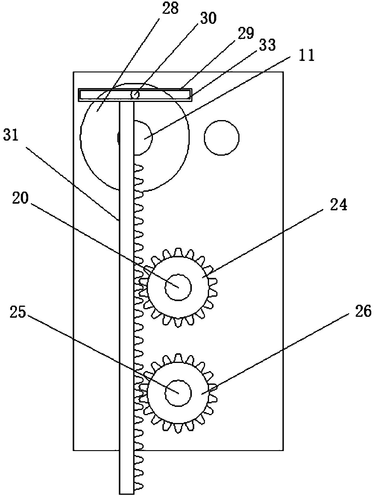Building coating grain smashing, grinding and mixing configuration device