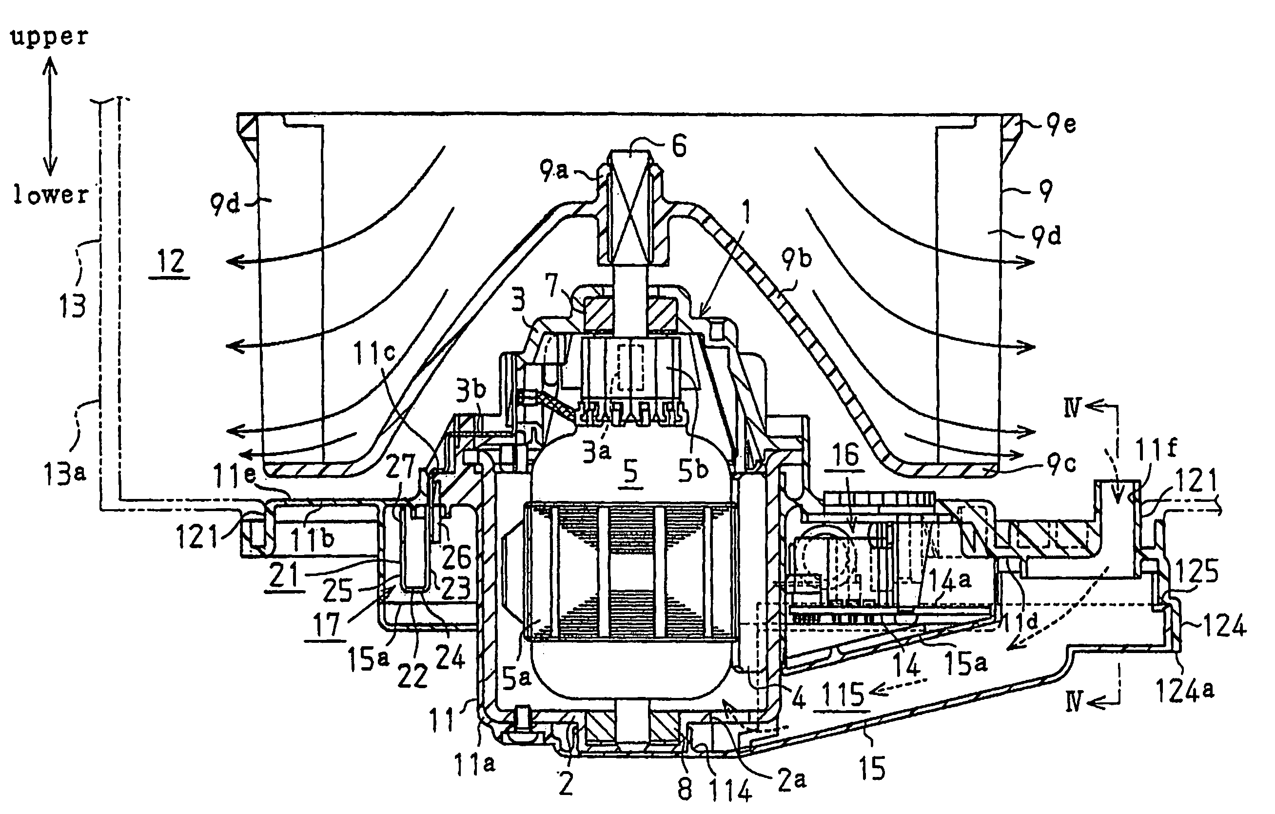 Motor assembly for vehicle air conditioner