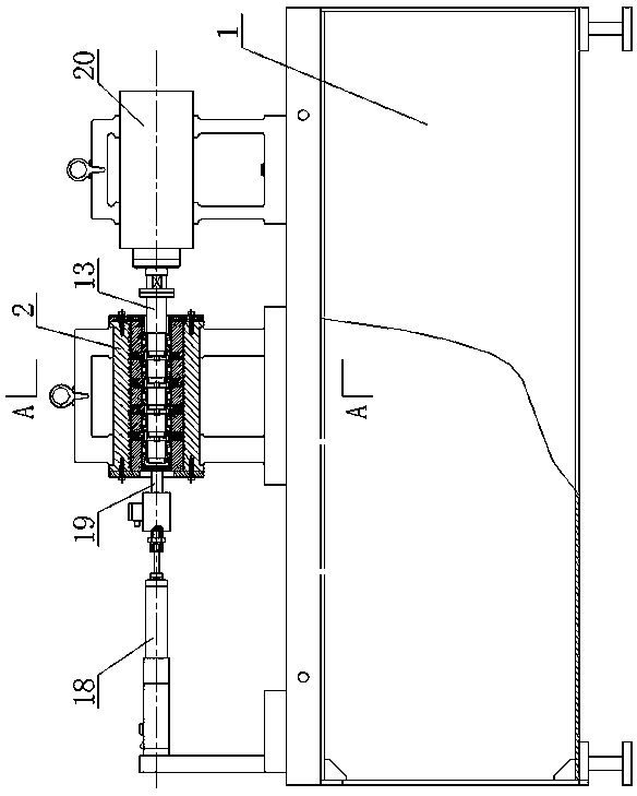 Device capable of simultaneously carrying out axial loading detection on multiple pairs of bearings