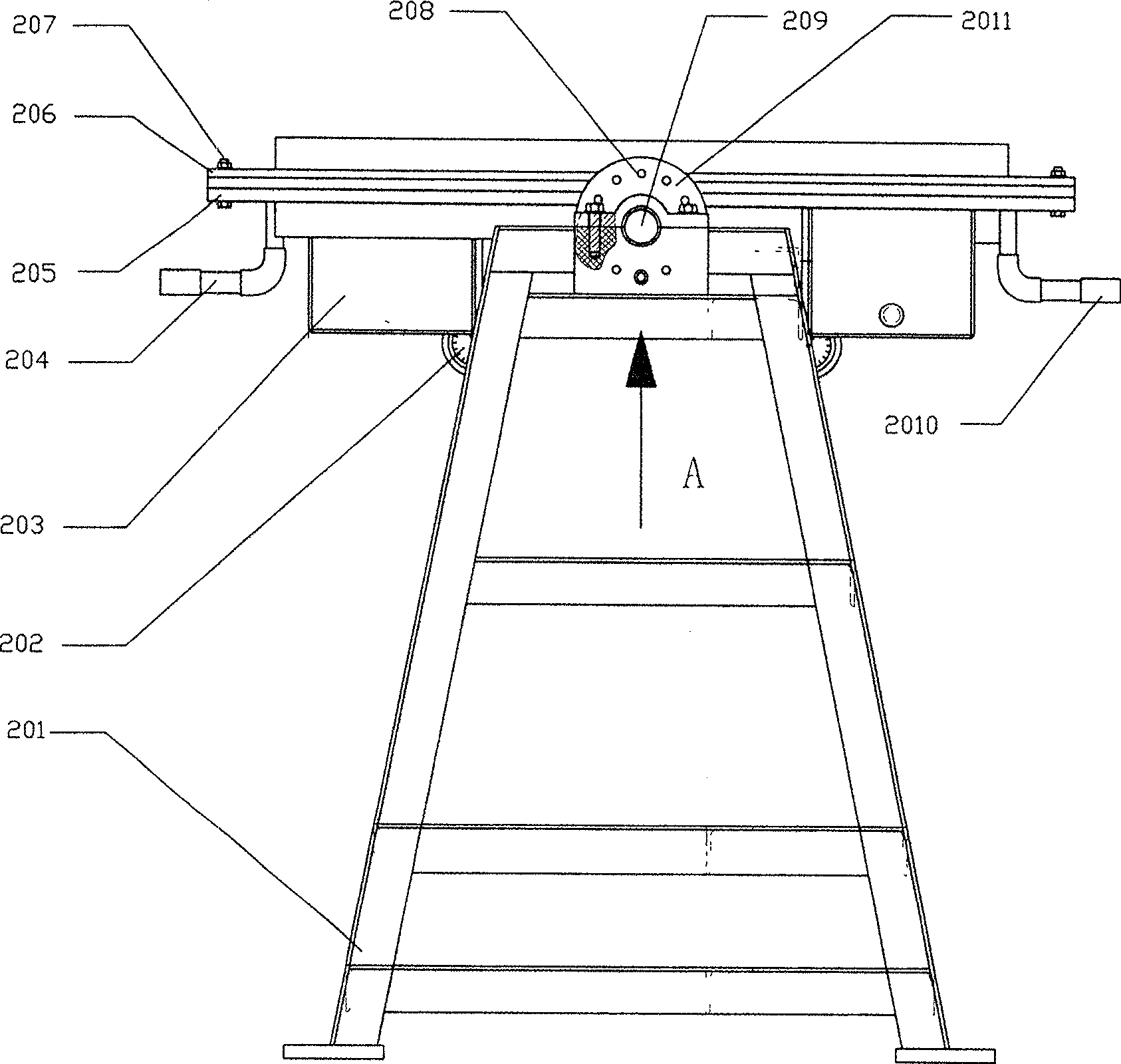 Slip casting diffusion test device