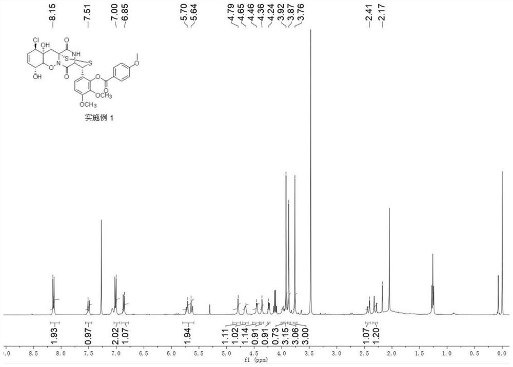 Application and preparation of diketopiperazine natural product and derivative and obtained derivative