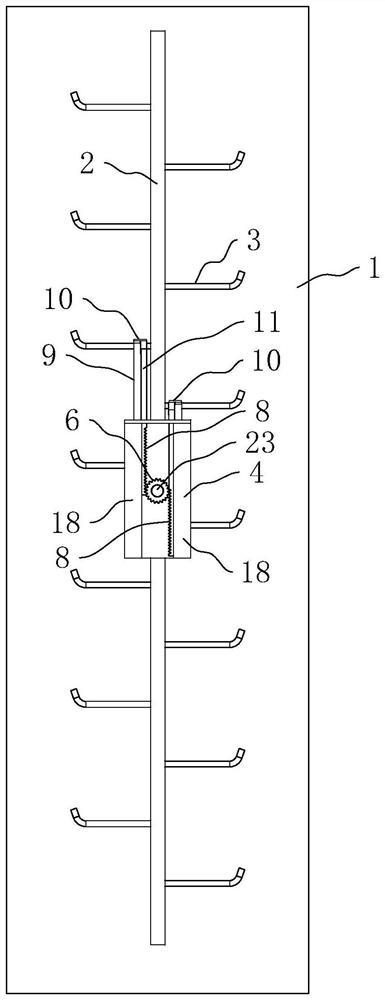 An electric pole climbing ladder crawling robot