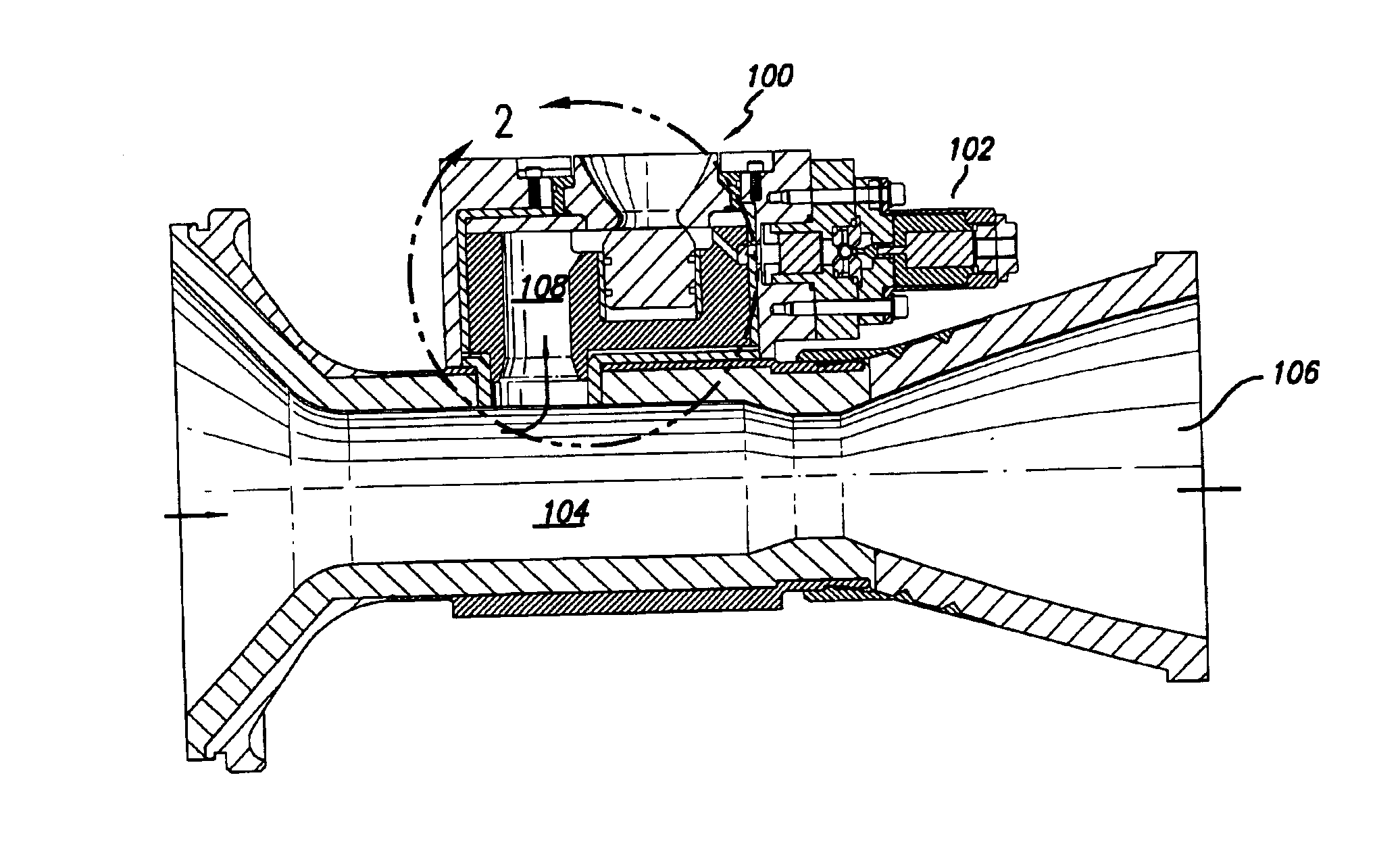 Missile thrust system and valve with refractory piston cylinder