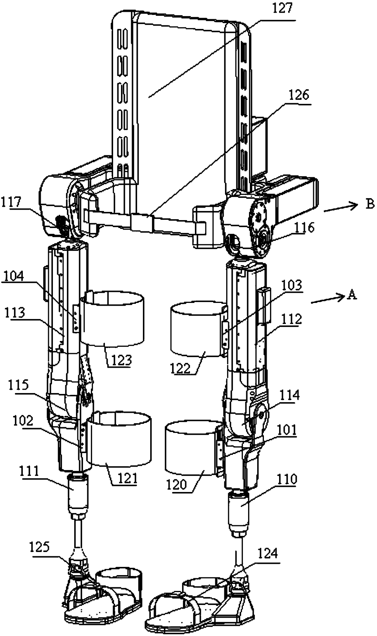 Lower limb exoskeleton robot system and follow-up angle detecting device and control method thereof