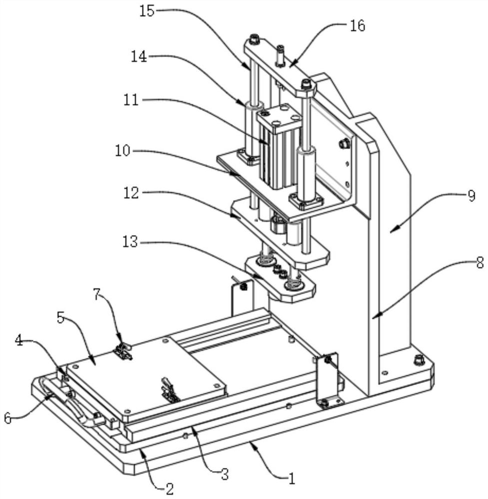 Material strength detection device for bridge construction