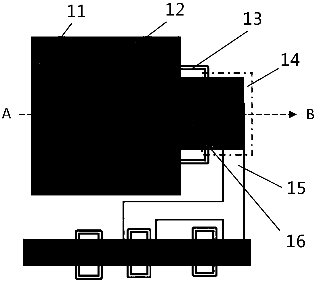A pixel unit structure for reducing dark current and its manufacturing method