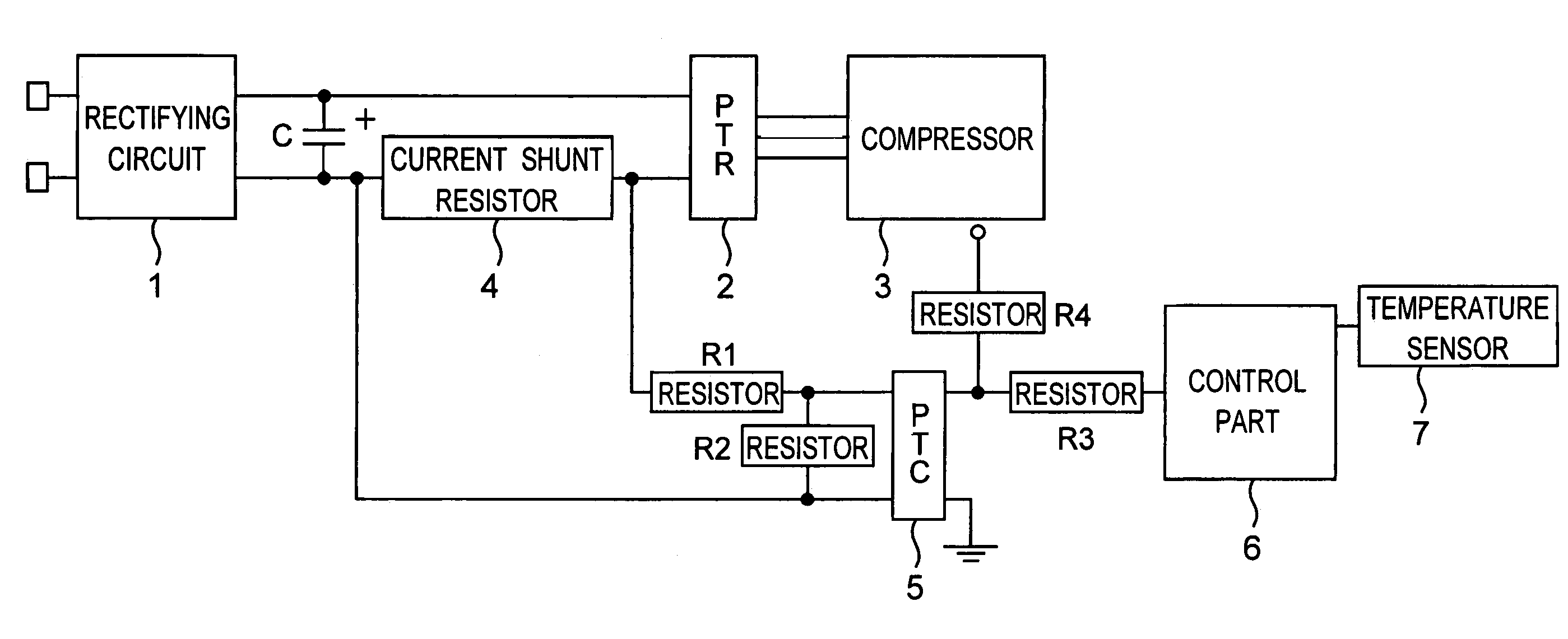 Compressor unit and refrigerator using the unit