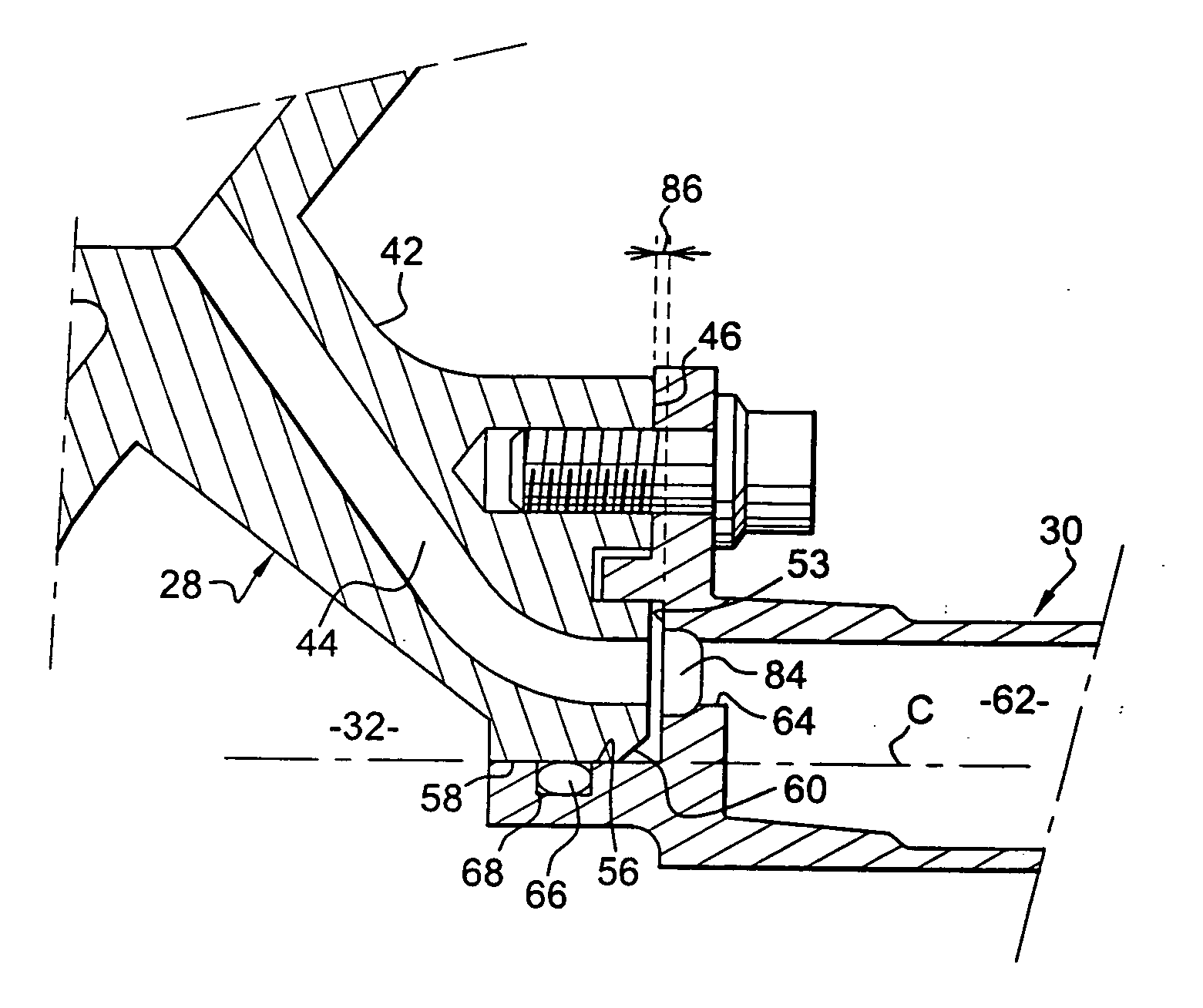 Device for lubricating a component in a turbomachine