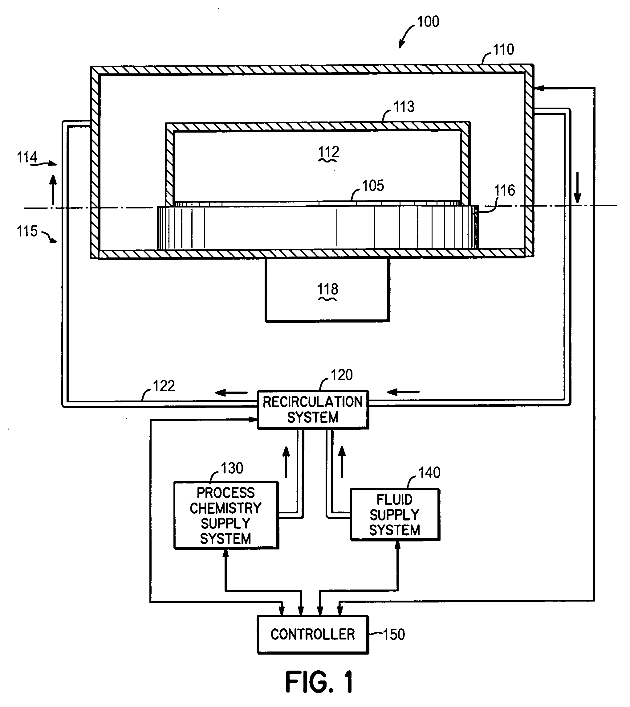 Method and apparatus for clamping a substrate in a high pressure processing system