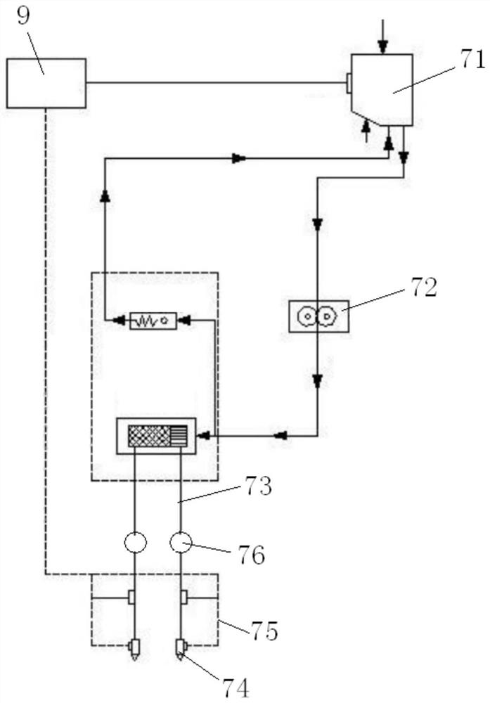 A shock absorber damping agent filling production line and production method