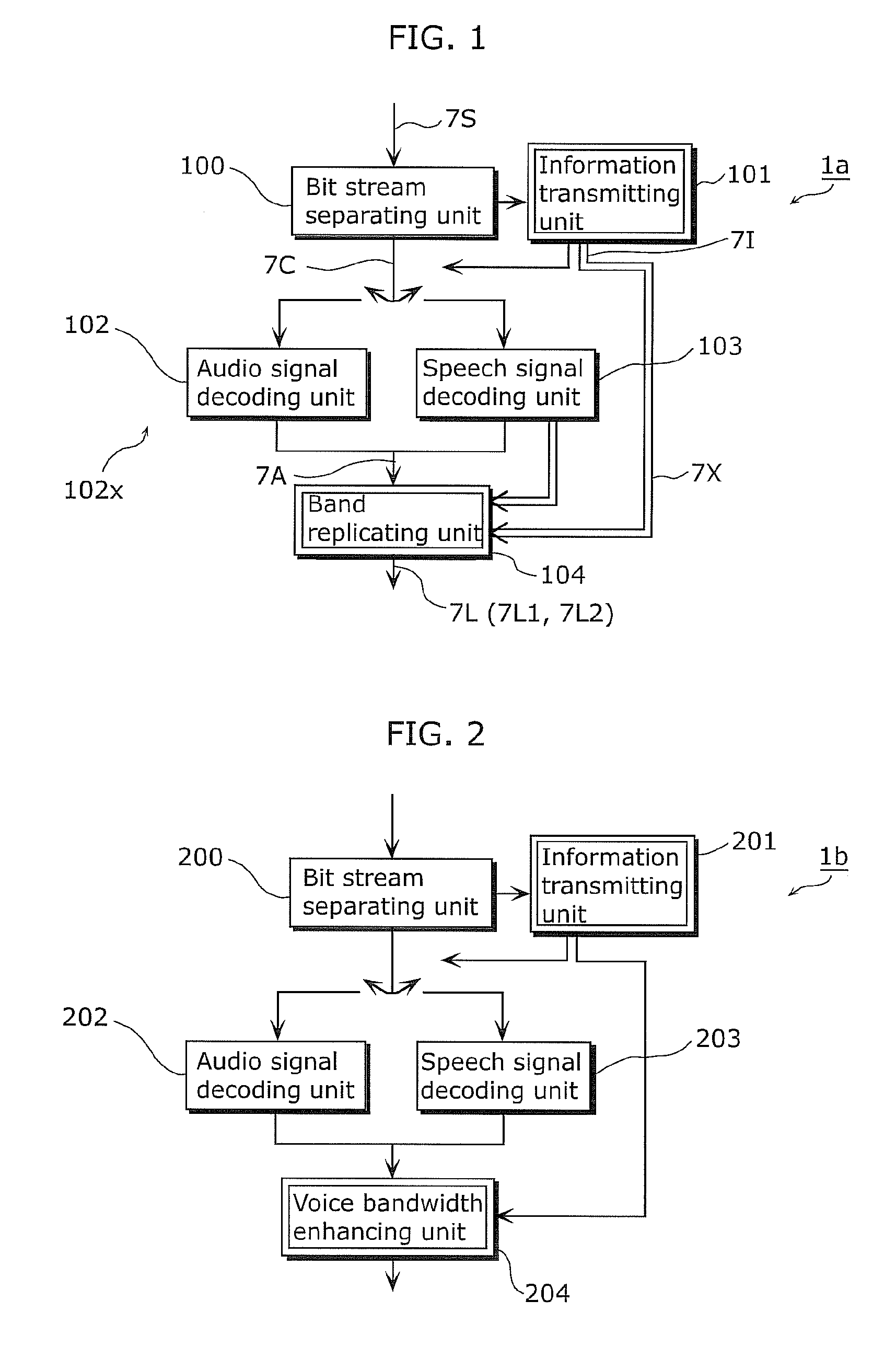 Audio decoding apparatus, audio coding apparatus, and system comprising the apparatuses