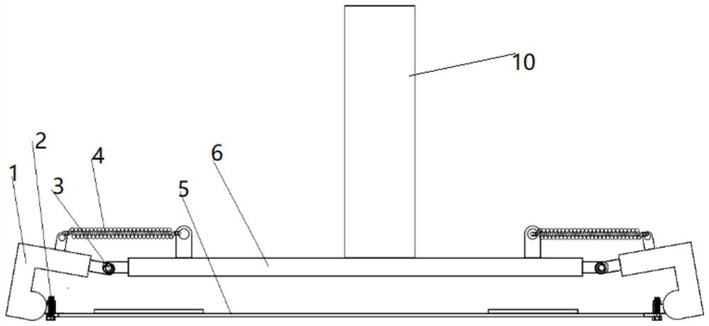 Turbine blade crack nondestructive testing device