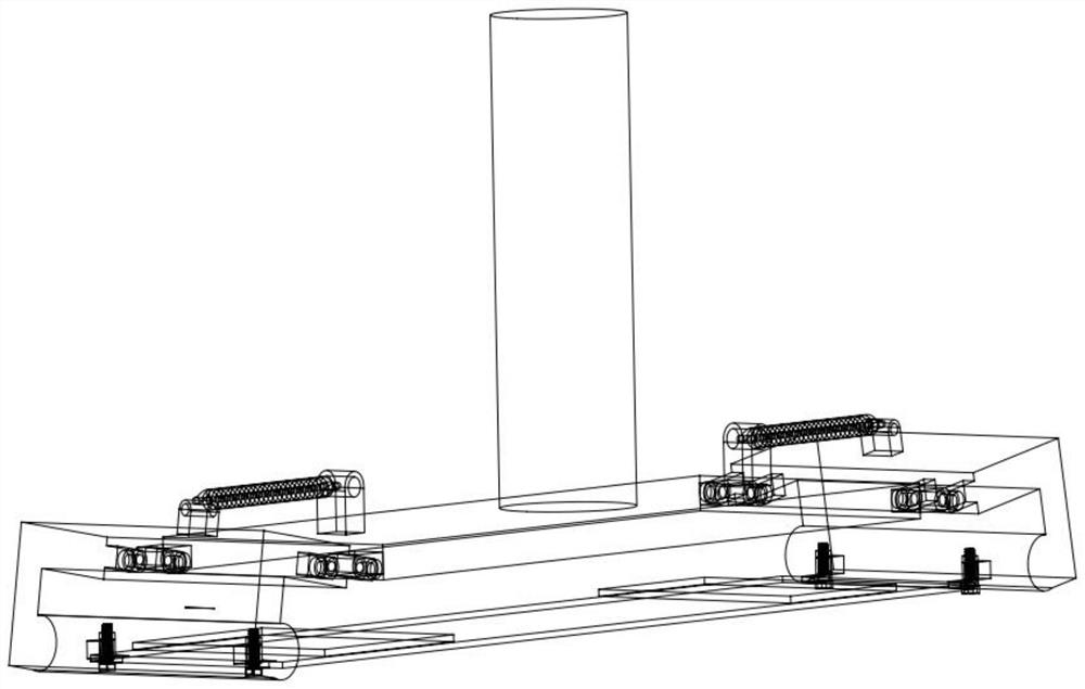 Turbine blade crack nondestructive testing device