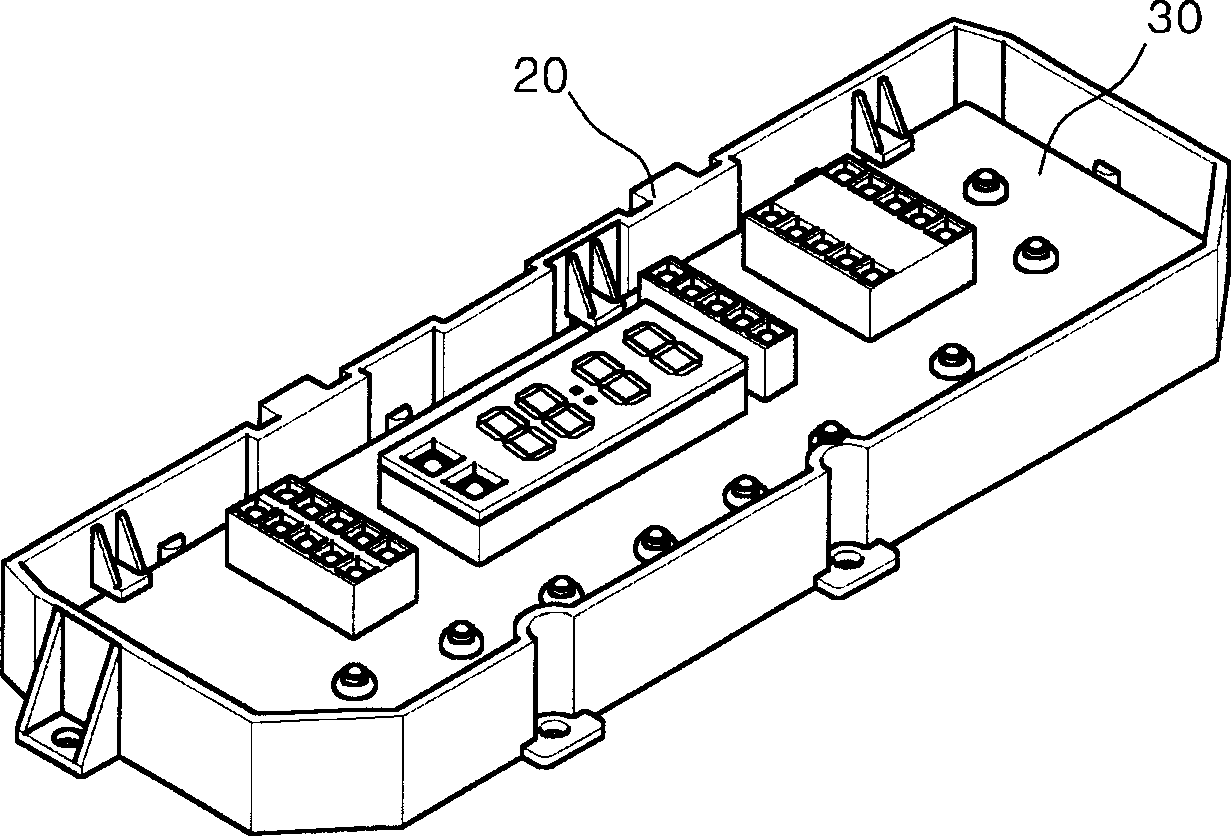 Control panel structure of laundry machine