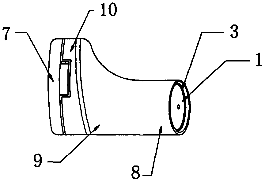 Earphone type far-infrared continuous ear temperature and physiological parameter measuring device