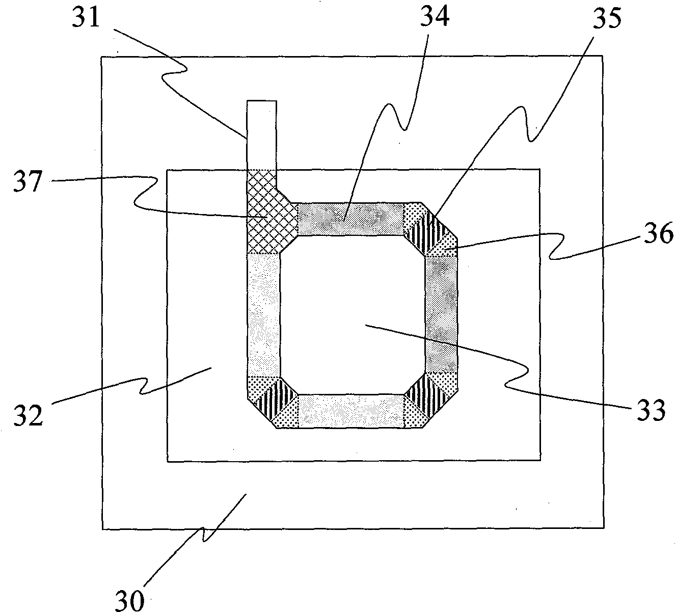 Layout parameter extraction method of annular gate device