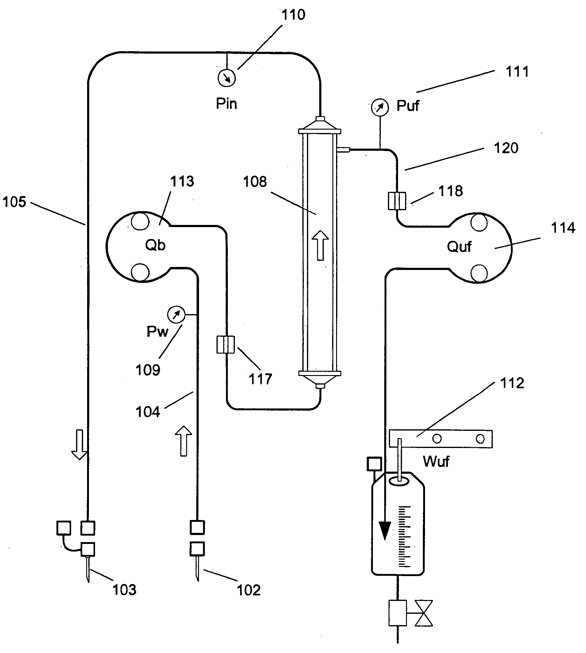 Method and apparatus for blood withdrawal and infusion using a pressure controller