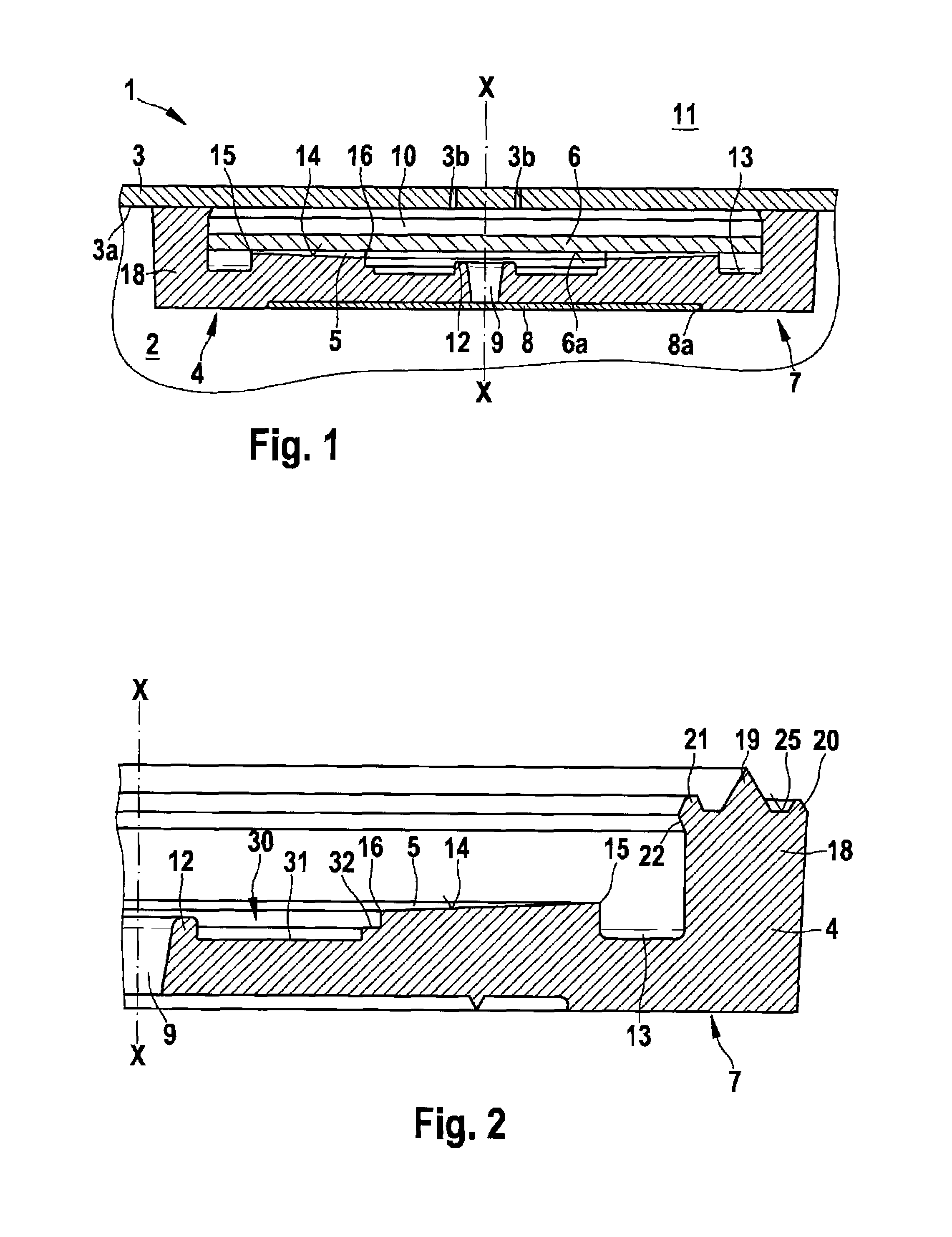 Pressure relief valve for a packaging container