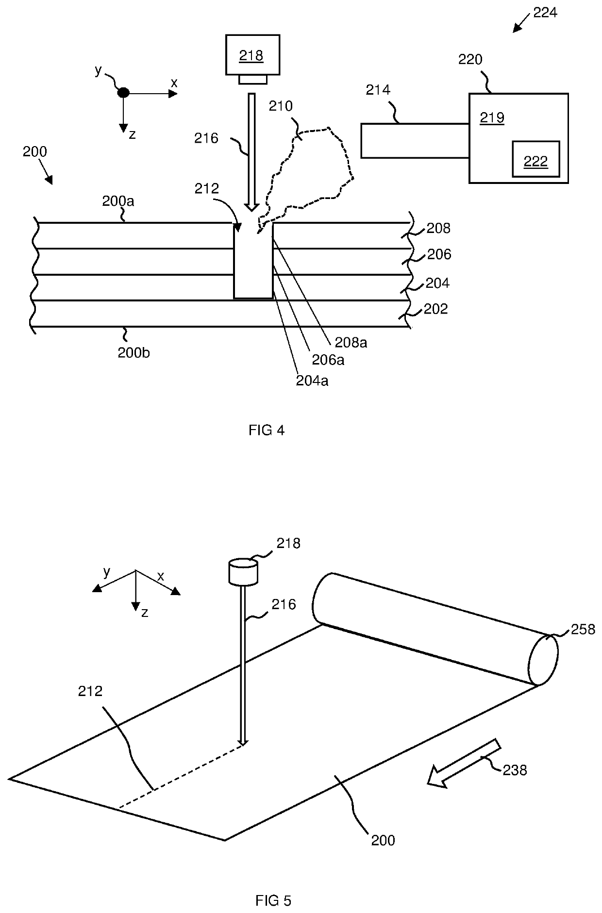 Stack for an energy storage device