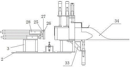Automatic bag-clamping filling device