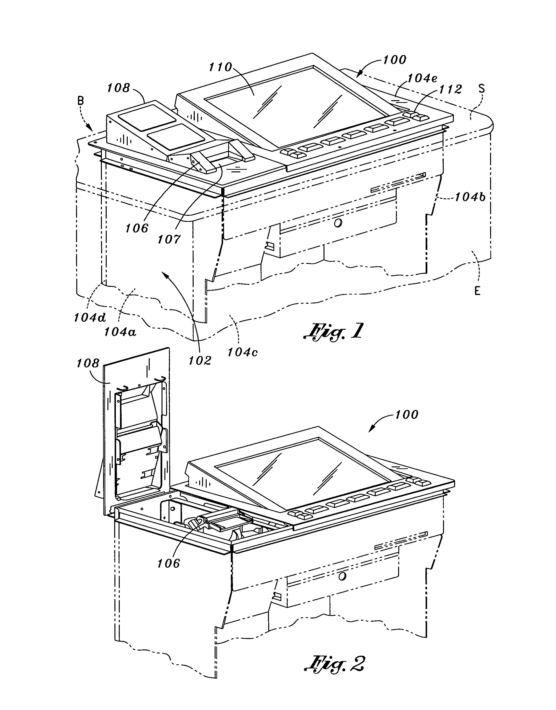 Gaming device with a vertically translating currency acceptor