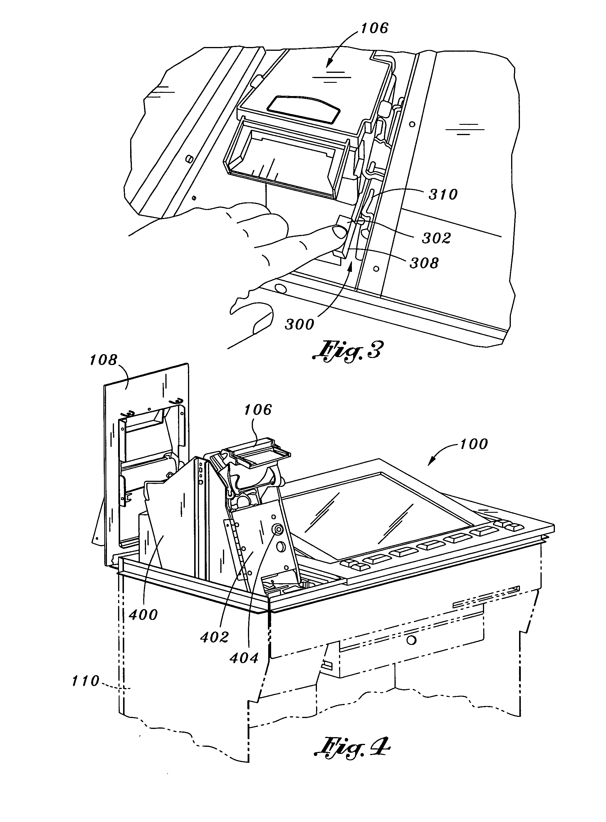 Gaming device with a vertically translating currency acceptor