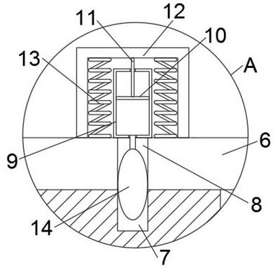 Multimedia teaching projector mounting adjustment device