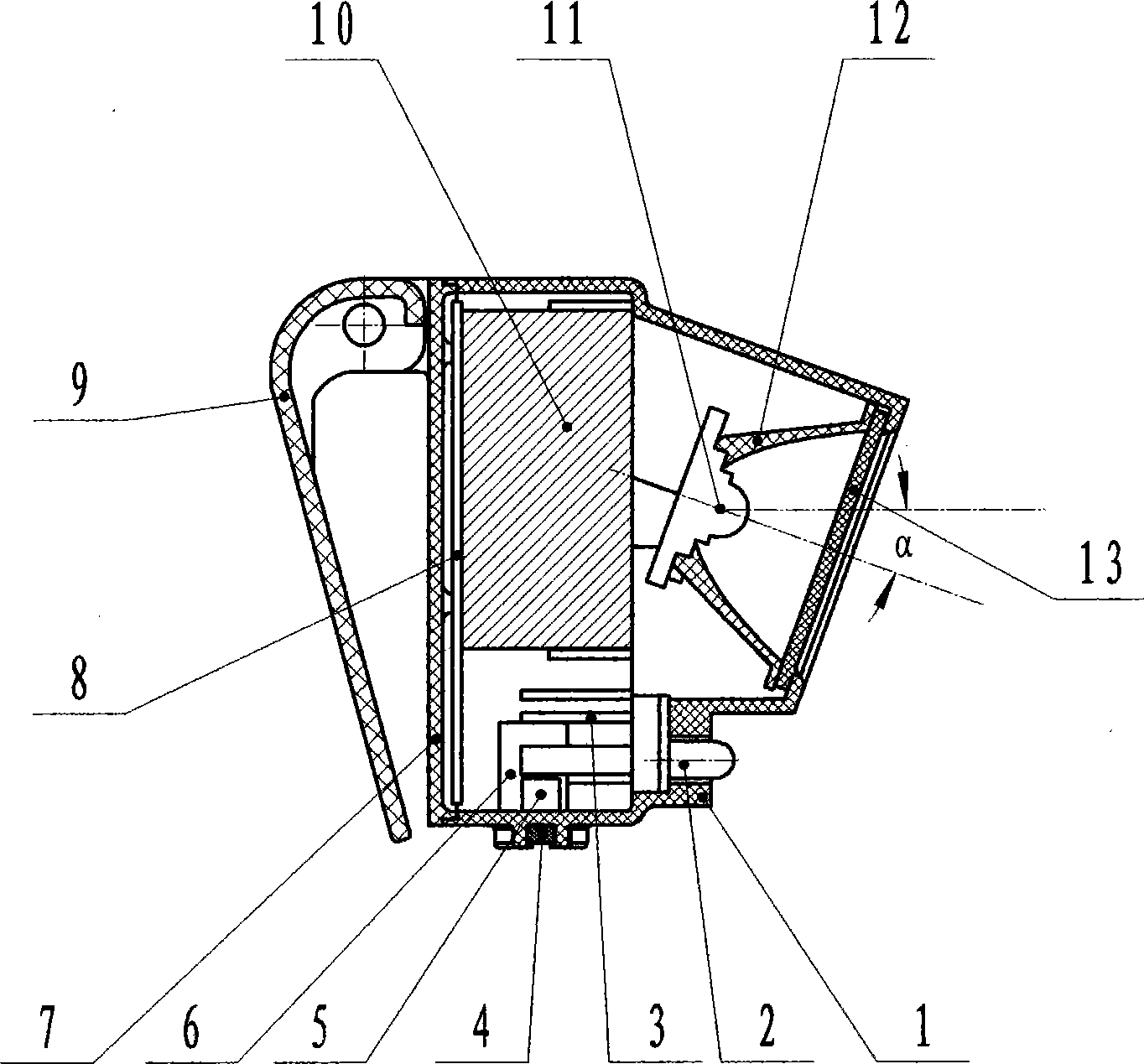 Integrated LED mine lamp