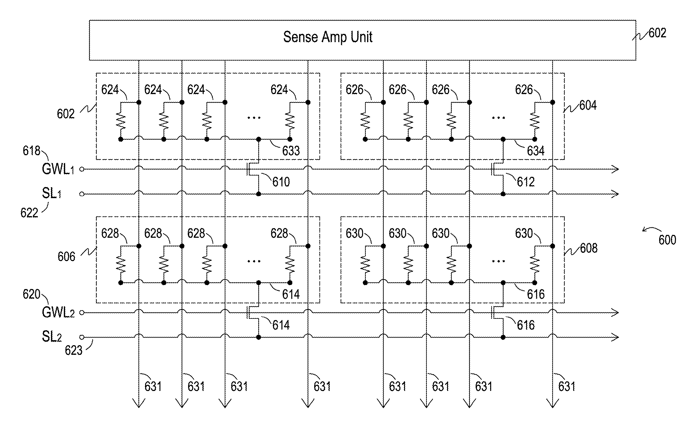 Circuit for concurrent read operation and method therefor