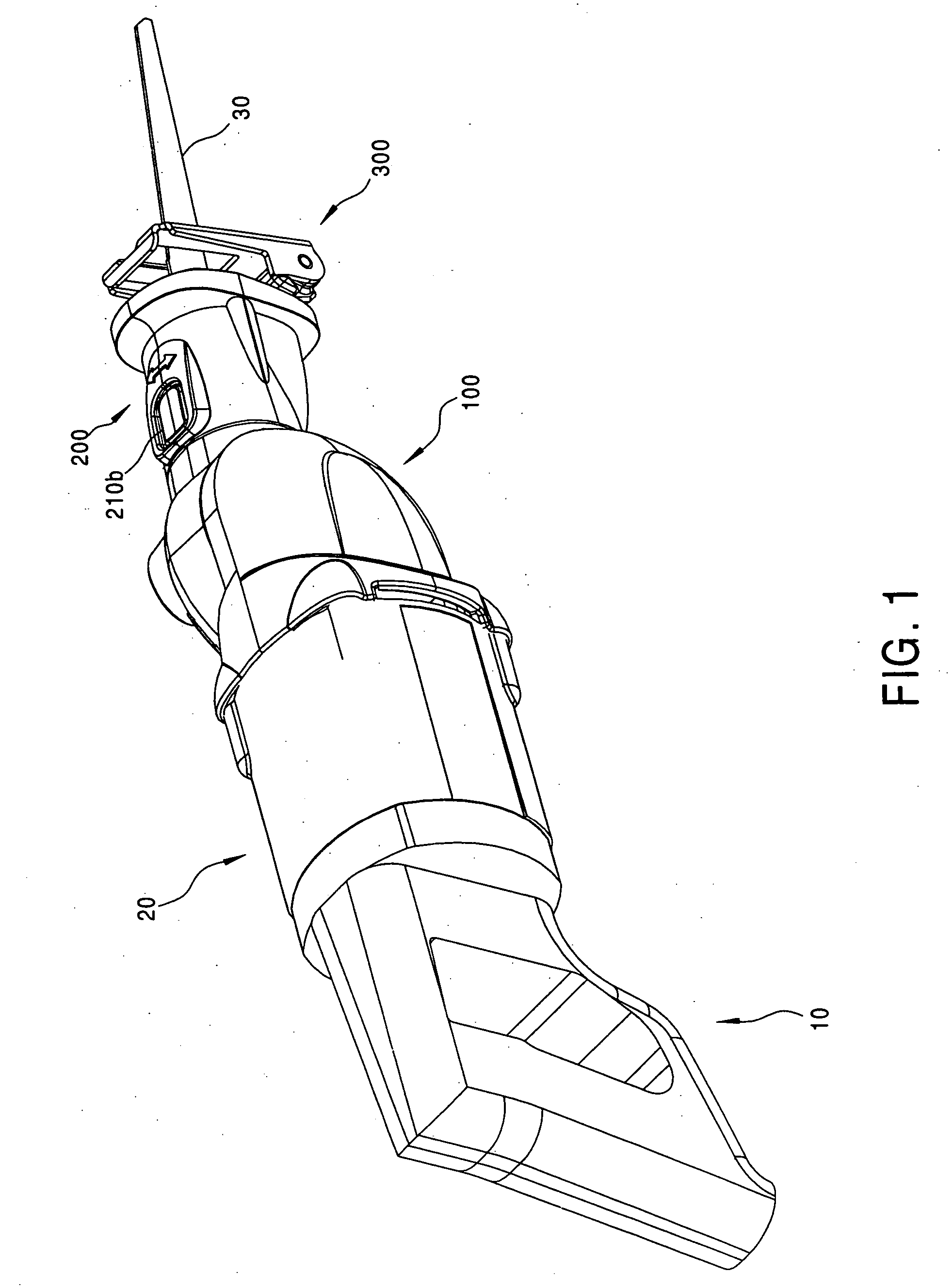 Bearing for a reciprocating shaft of a reciprocating saw