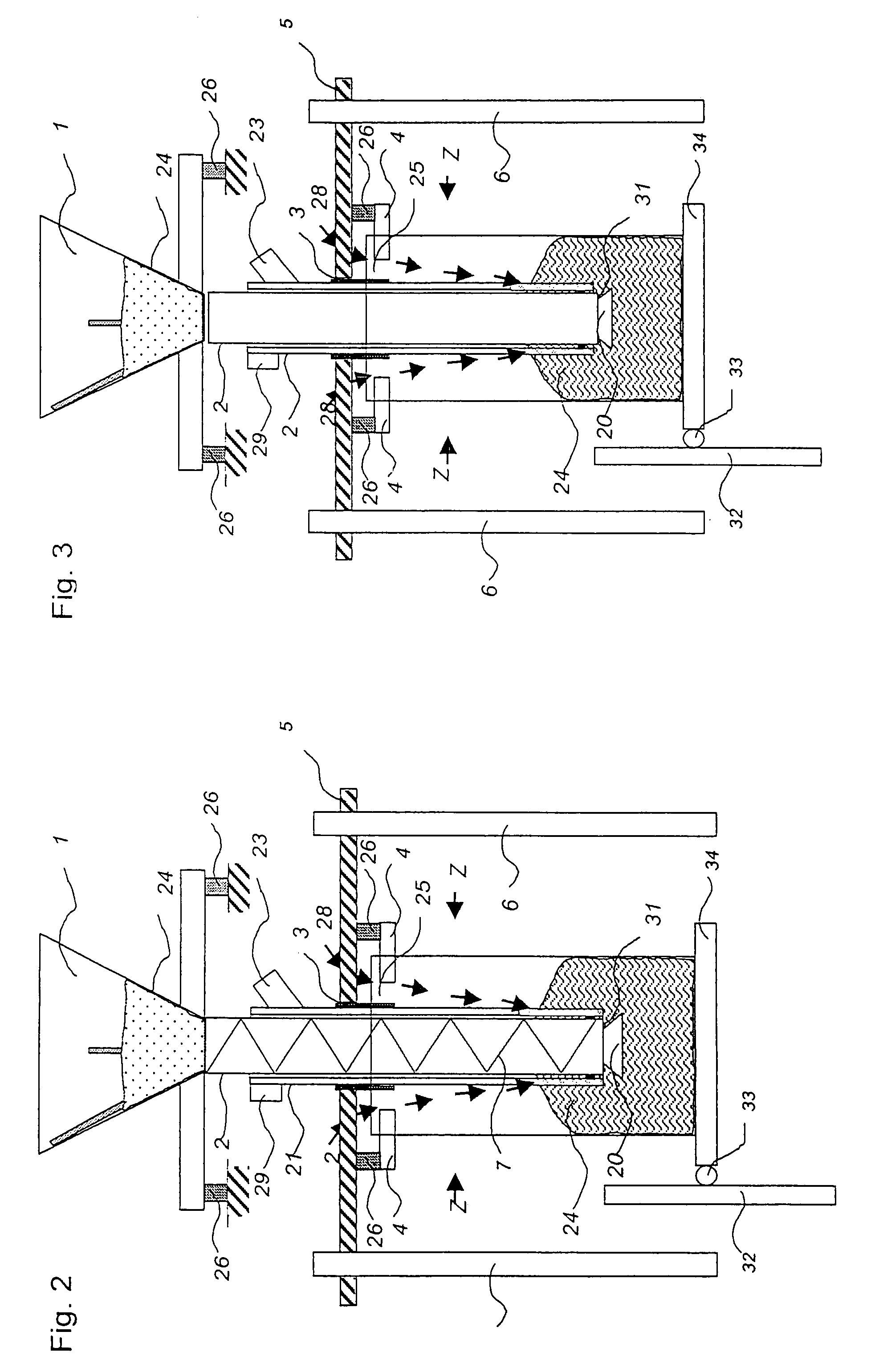 Machine for forming, filling and closing bags with a bag lifting device