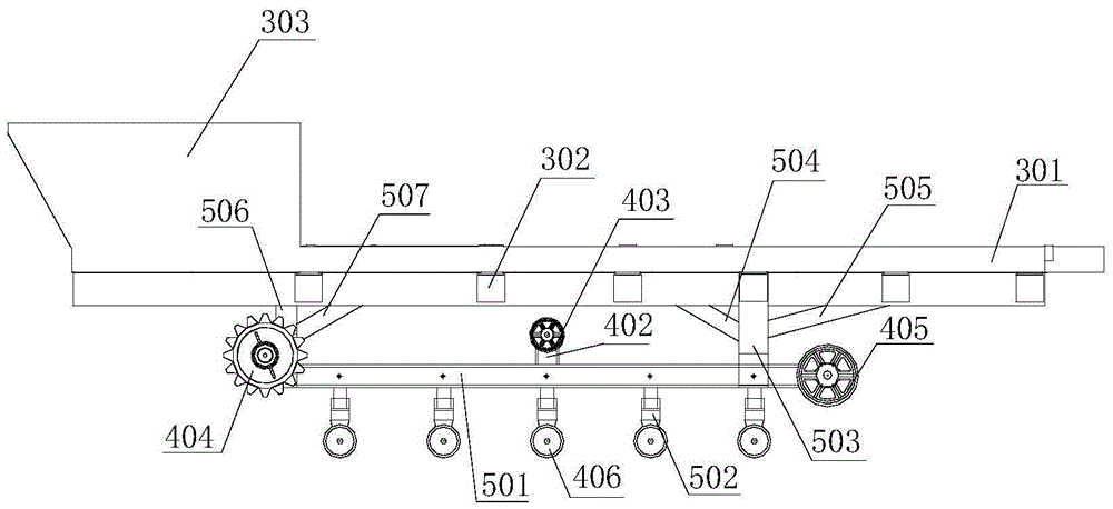 Profiling vibration-damping crawler type traveling chassis of grain combine harvester