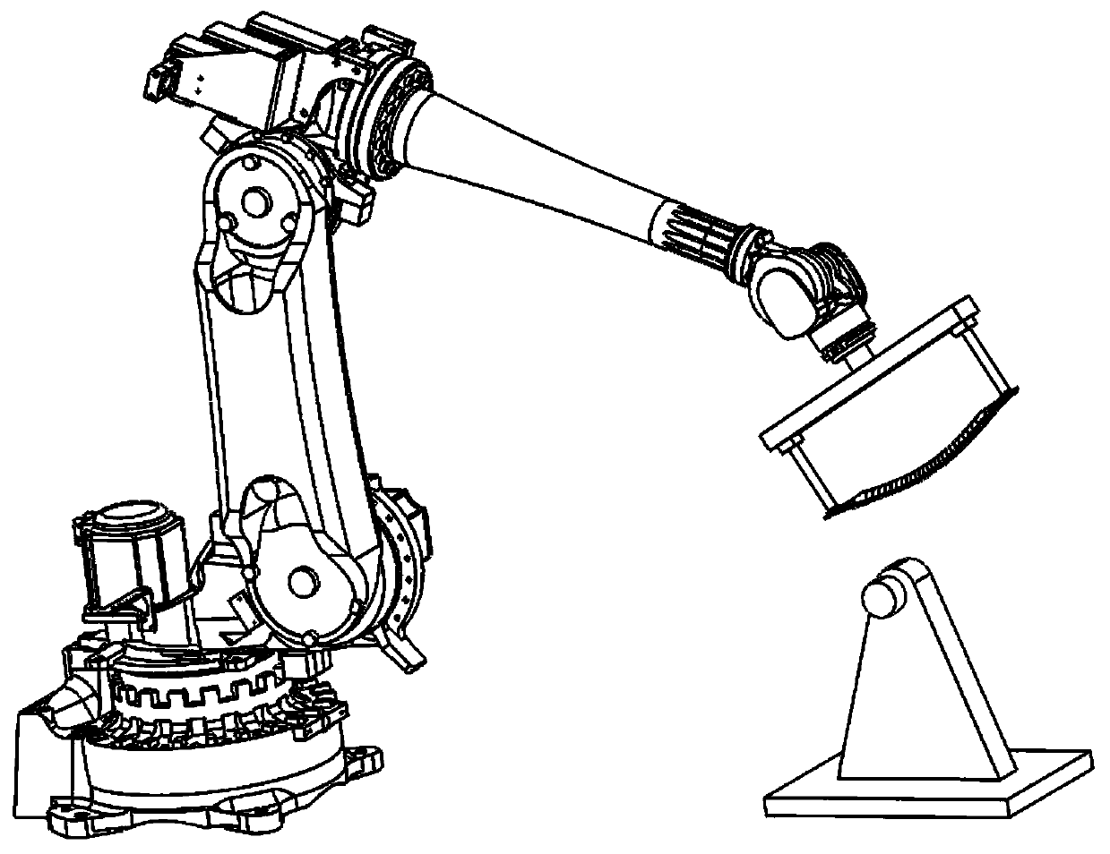 Robot remote tool coordinate attitude automatic positioning device and its positioning method