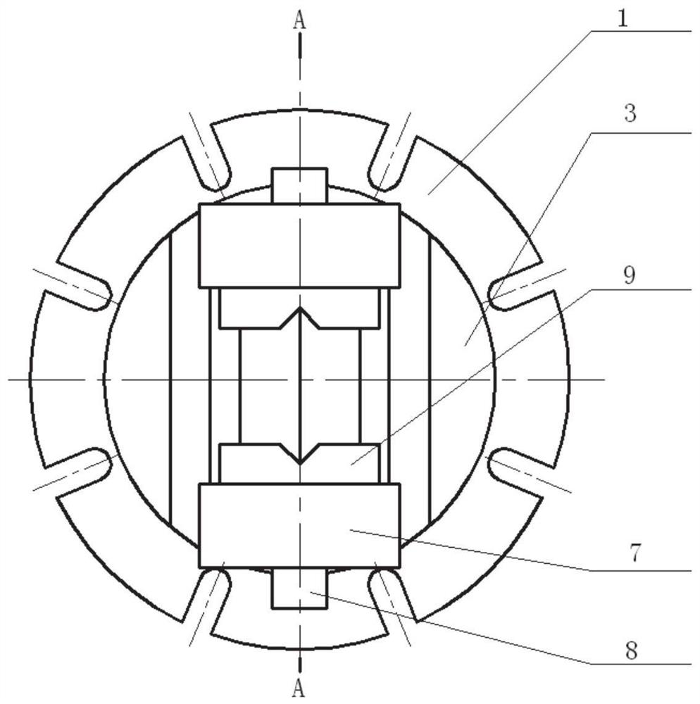 A universal fixture for self-adaptive clamping of blade tip or blade crown process table