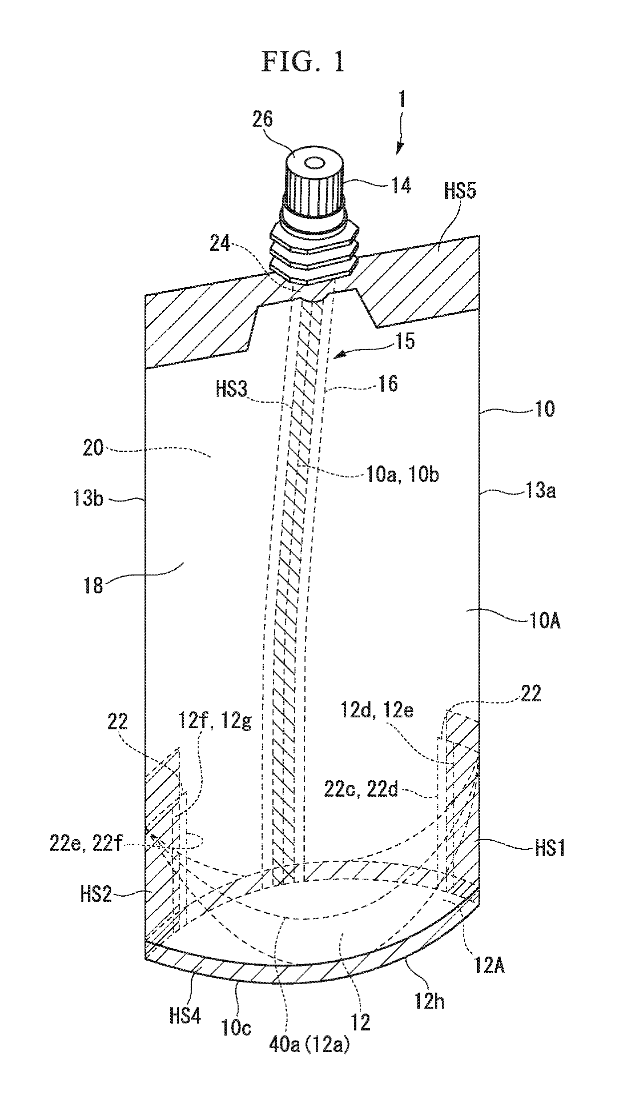 Self-standing bag and method for manufacturing the same