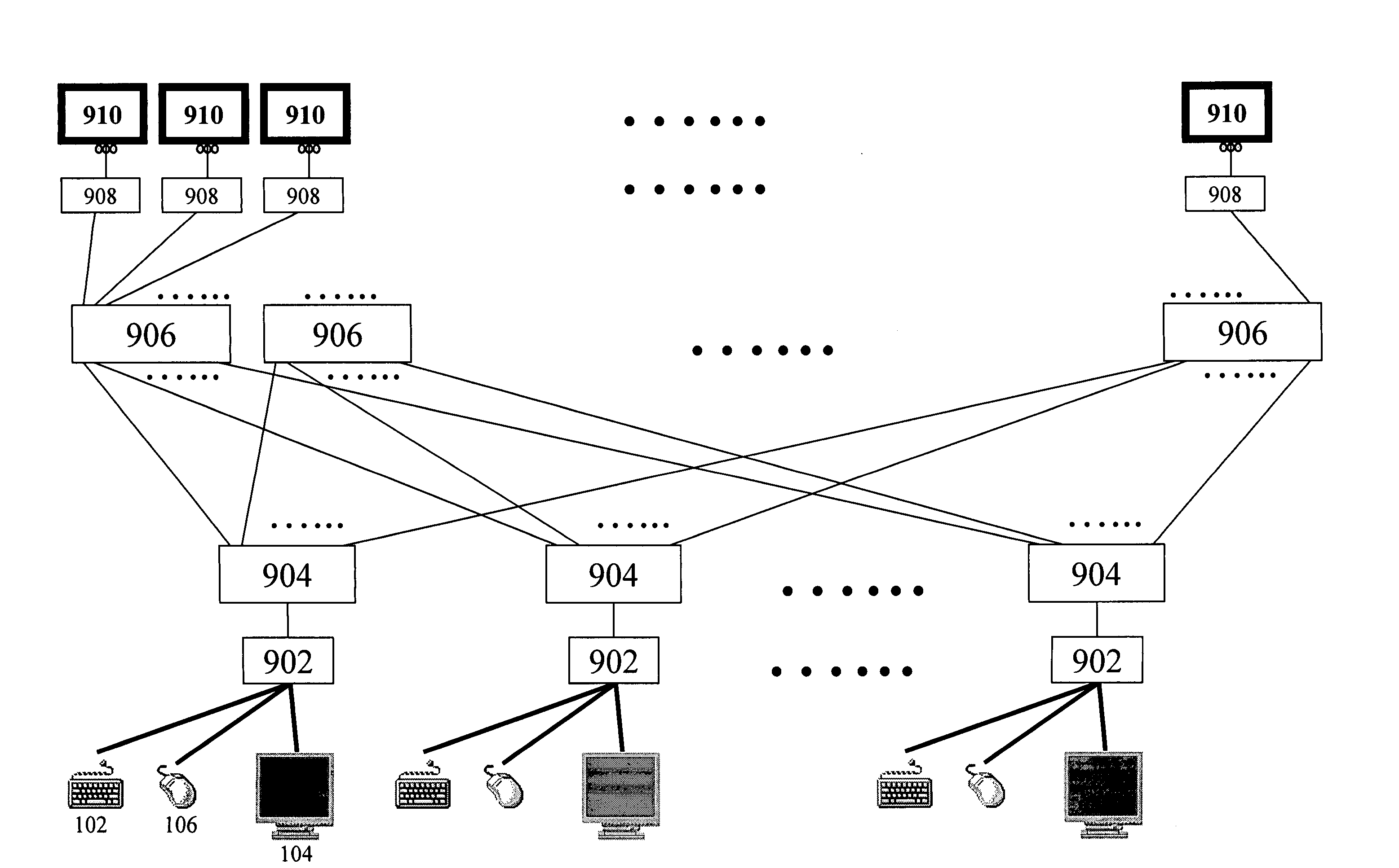 Intelligent modular server management system for selectively operating a plurality of computers