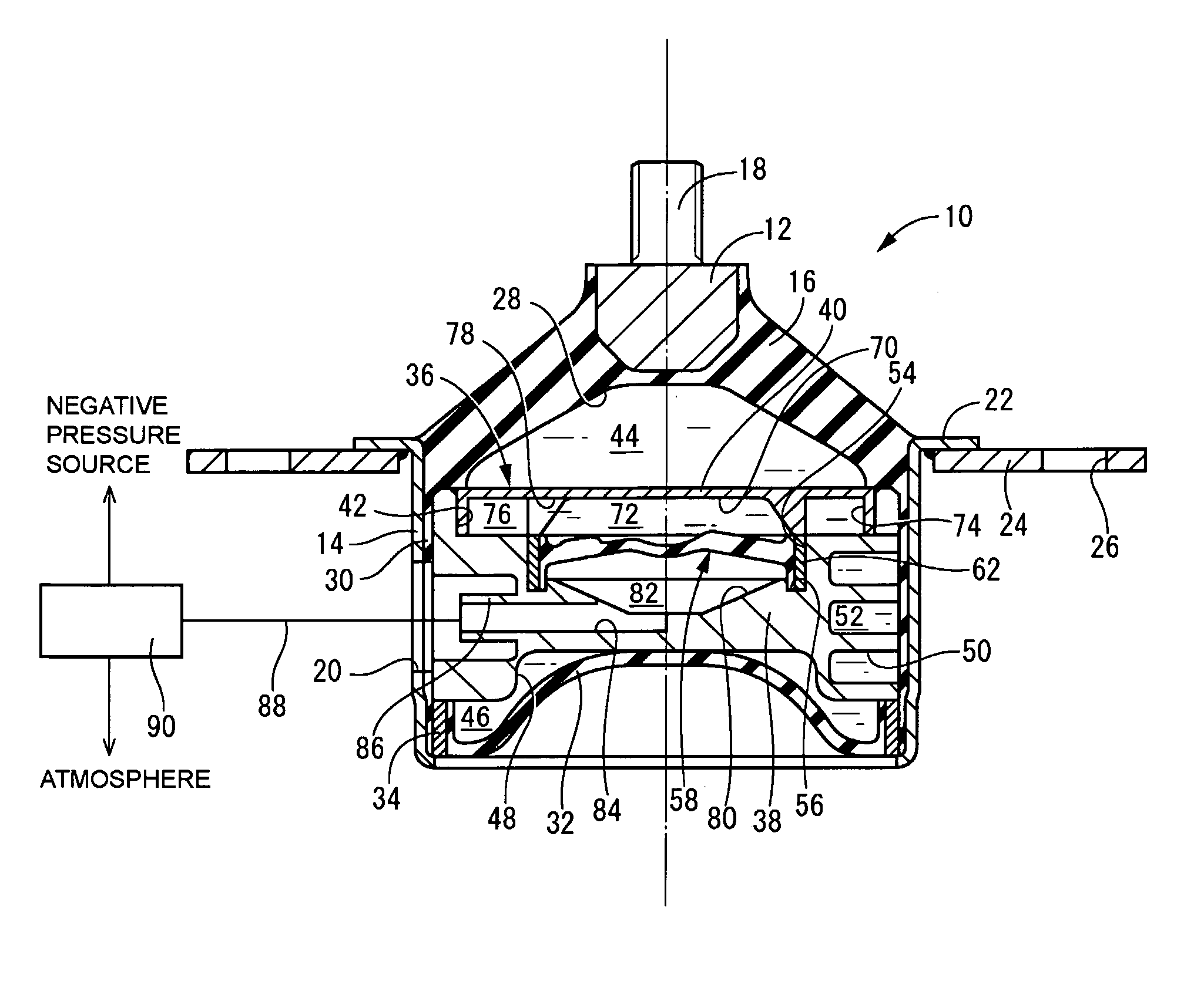 Fluid-filled type vibration-damping device