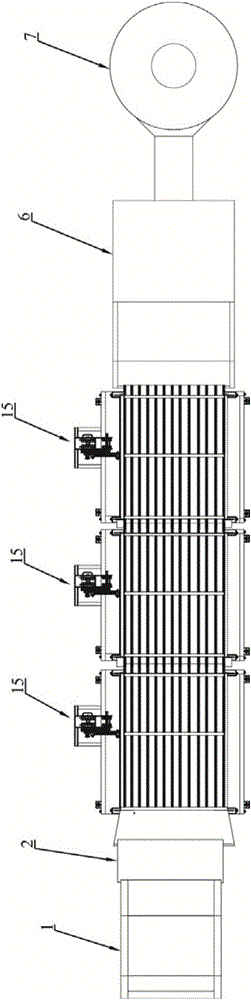 Continuous tea frying device