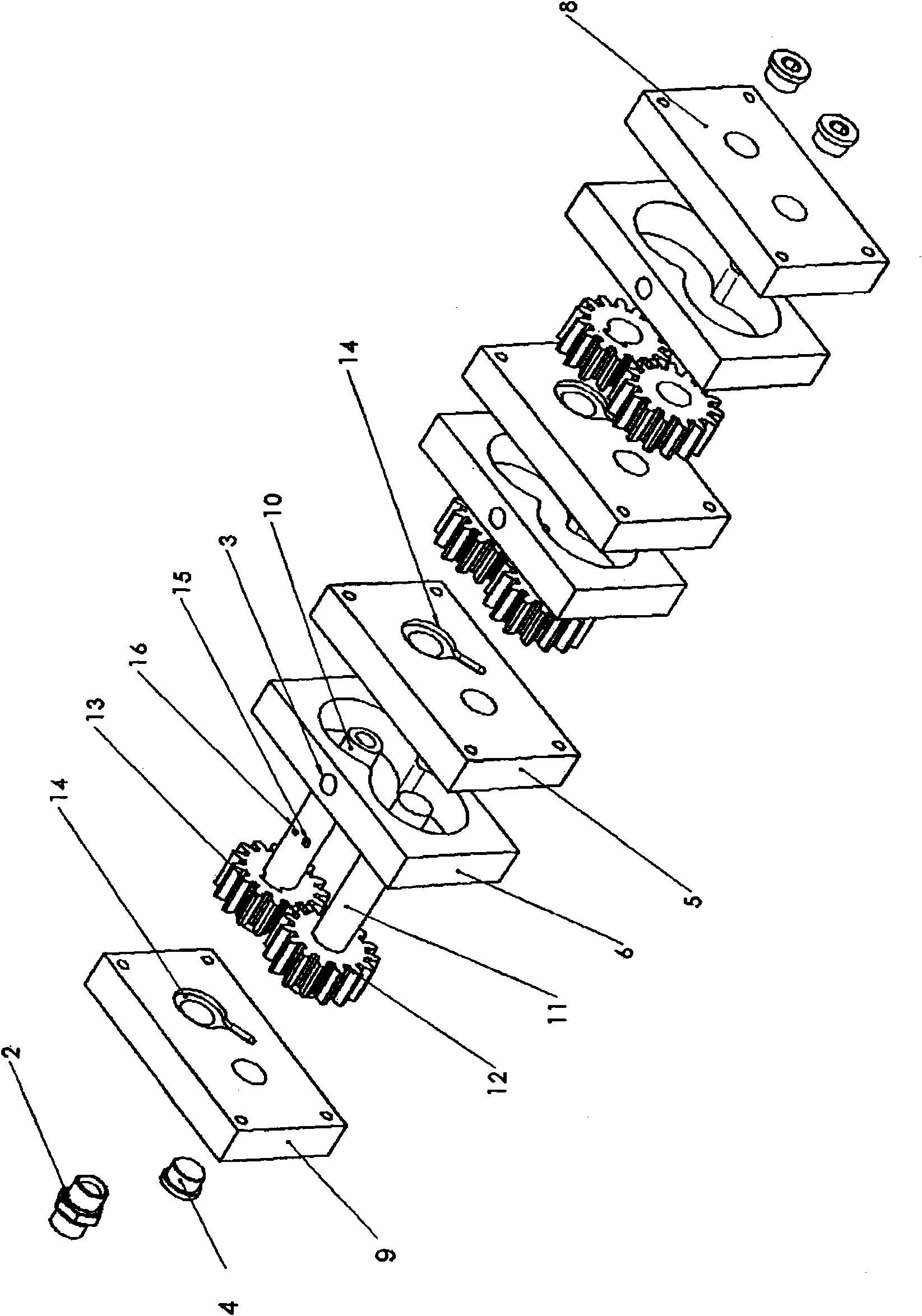 Device for dividing a flow equally between two or more objects