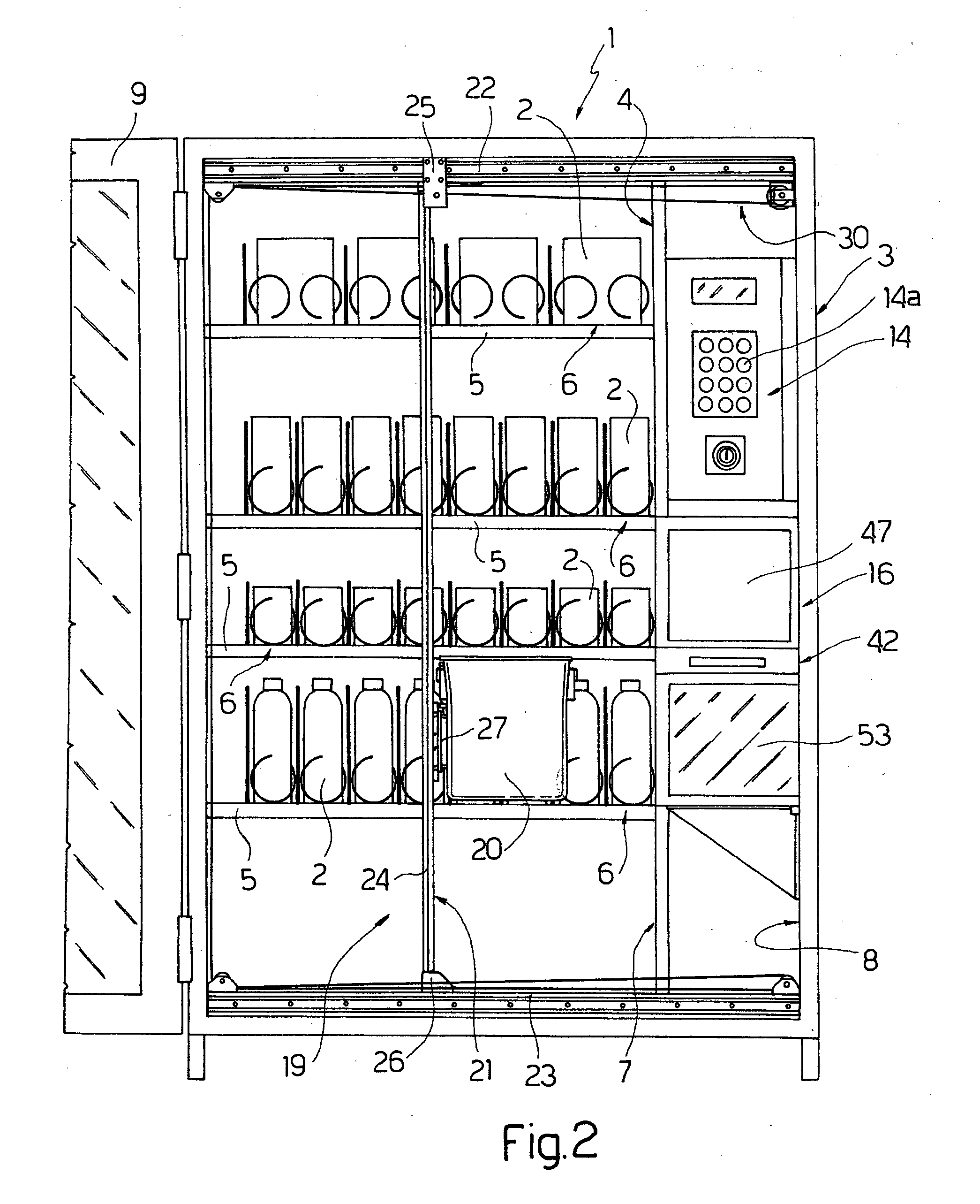 Product dispensing method and vending machine