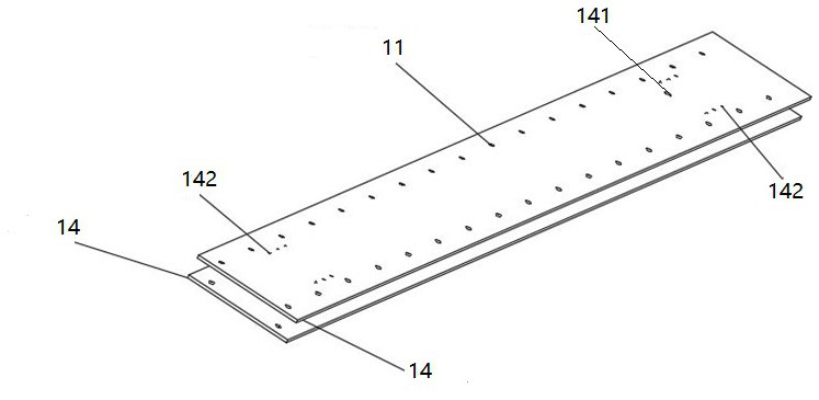 Hanging frame for wind tunnel test