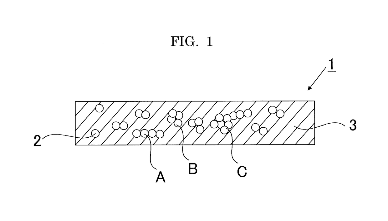 Anisotropic conductive film, anisotropic conductive film production method, connecting method, and bonded structure