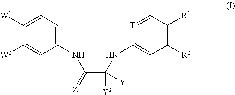 Substituted Phenylcarbamoyl Alkylamino Arene Compounds and N,N'-BIS-Arylurea Compounds
