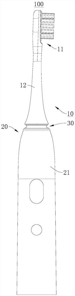 Floating type electric toothbrush