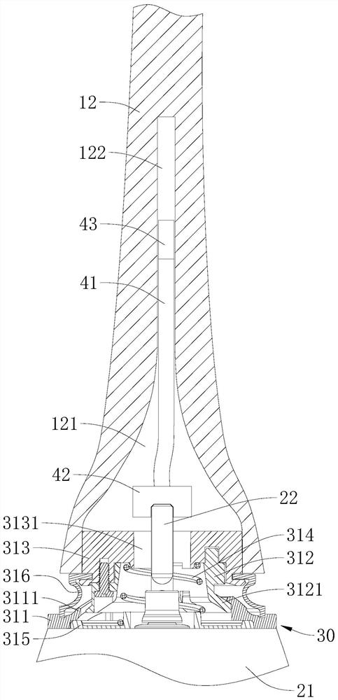 Floating type electric toothbrush