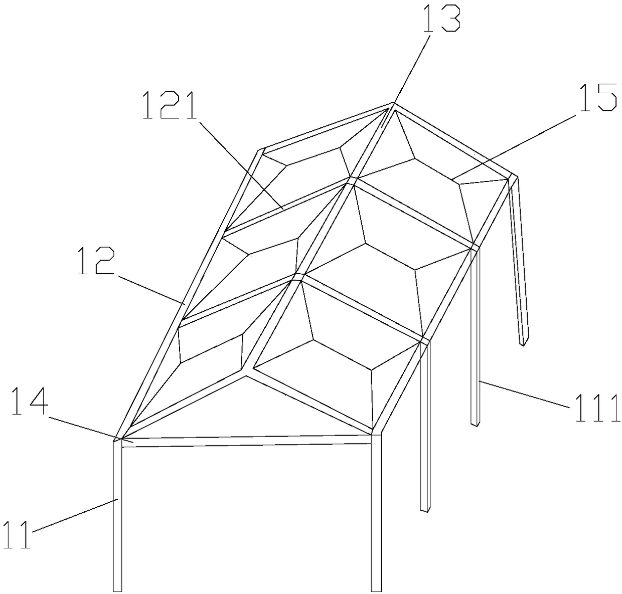 Gardening tent with large coverage area