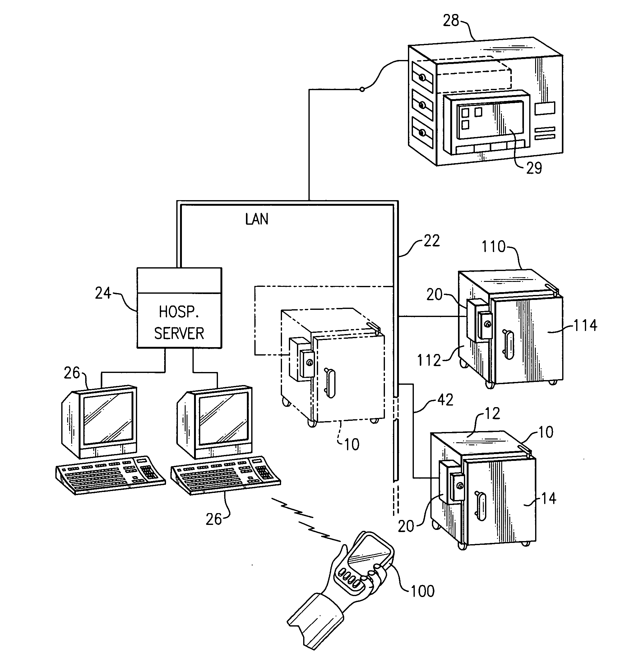 Remotely or locally actuated refrigerator lock with temperature and humidity detection
