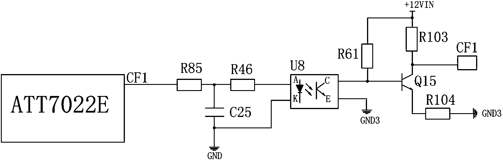 High-precision calibration method based on ATT7022E metering chip