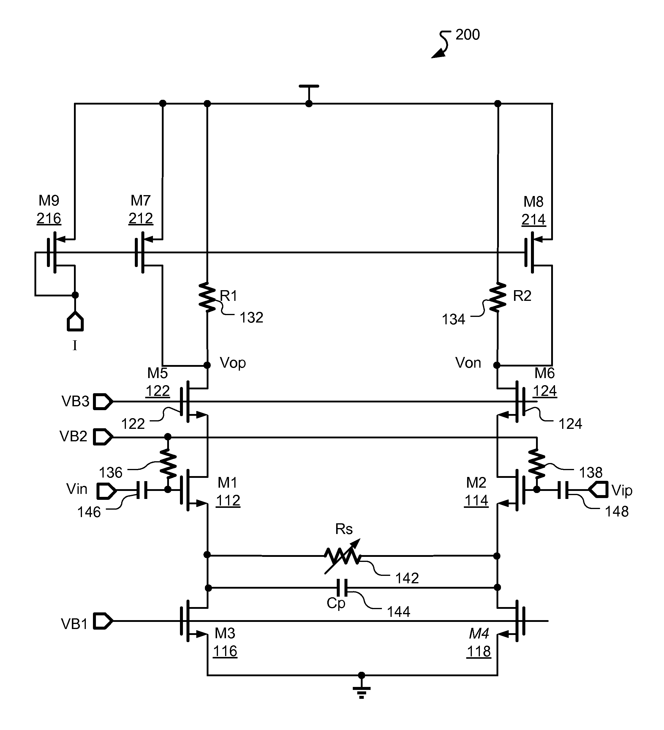 Low Noise Amplifier with Current Bleeding Branch